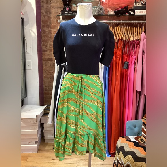 Balenciaga silk Up Wrap  skirt Dress S - Picture 1 of 4